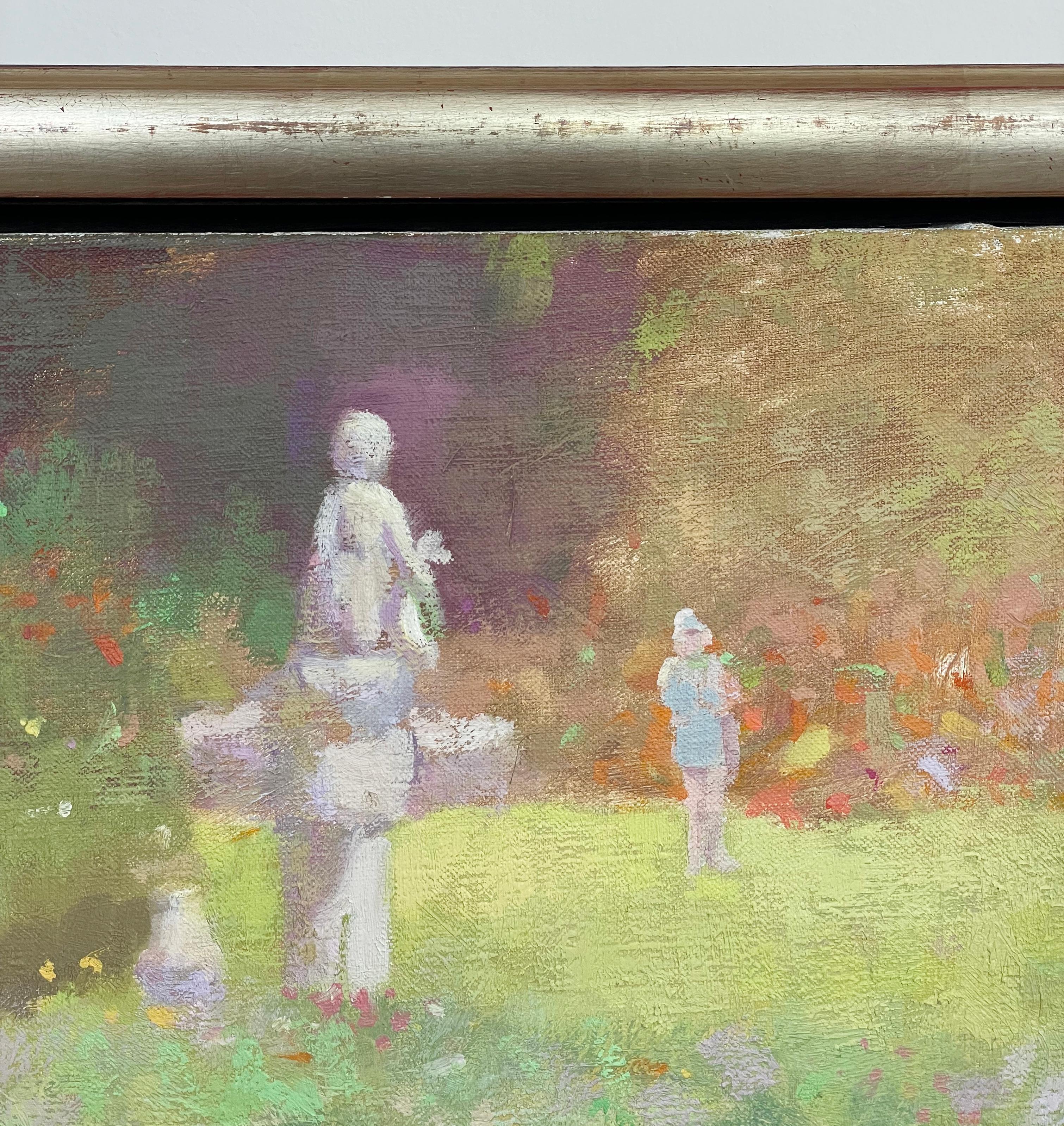 La tavola del giardino, l'ora dell'estate - Interior Painting Marrone di Ralph Della-Volpe