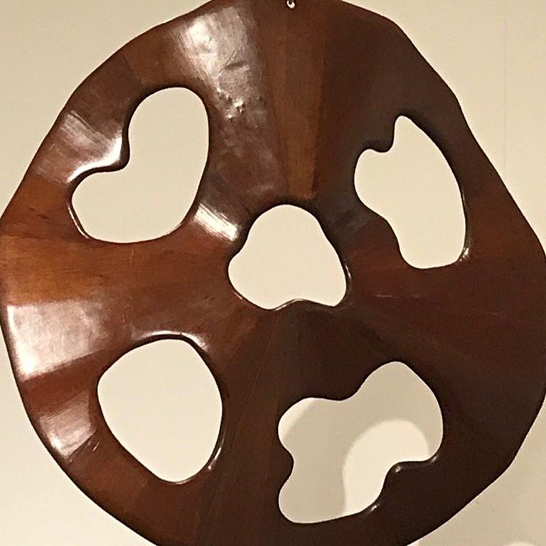Untitled hanging pine wood sculpture by Ralph Dorazio For Sale 2