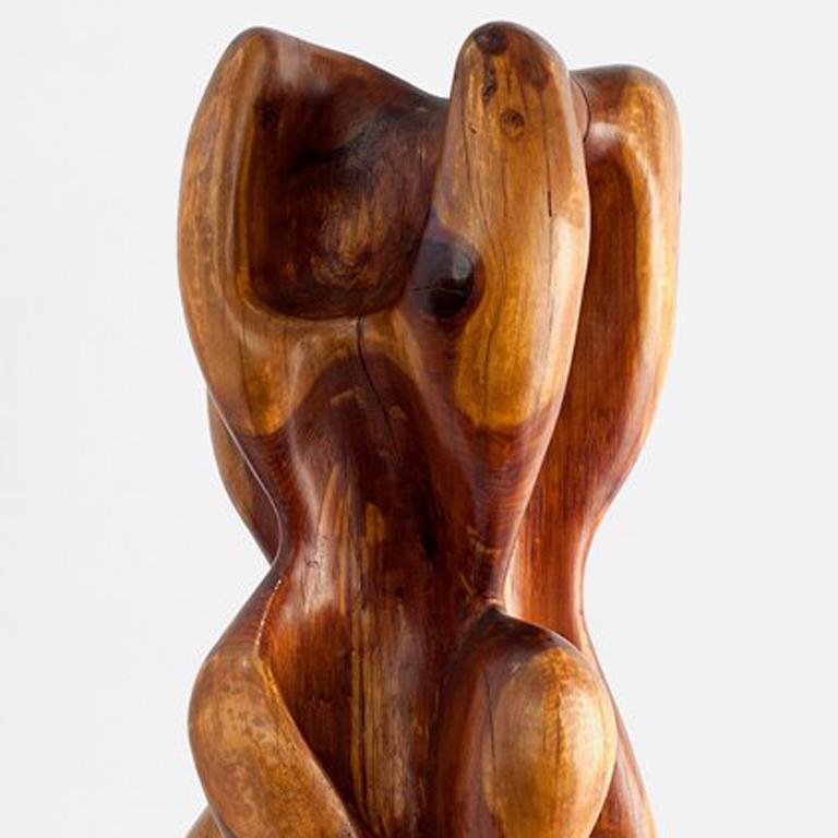 Untitled wood abstract sculpture by American Ralph Dorazio, ca. 1970 2