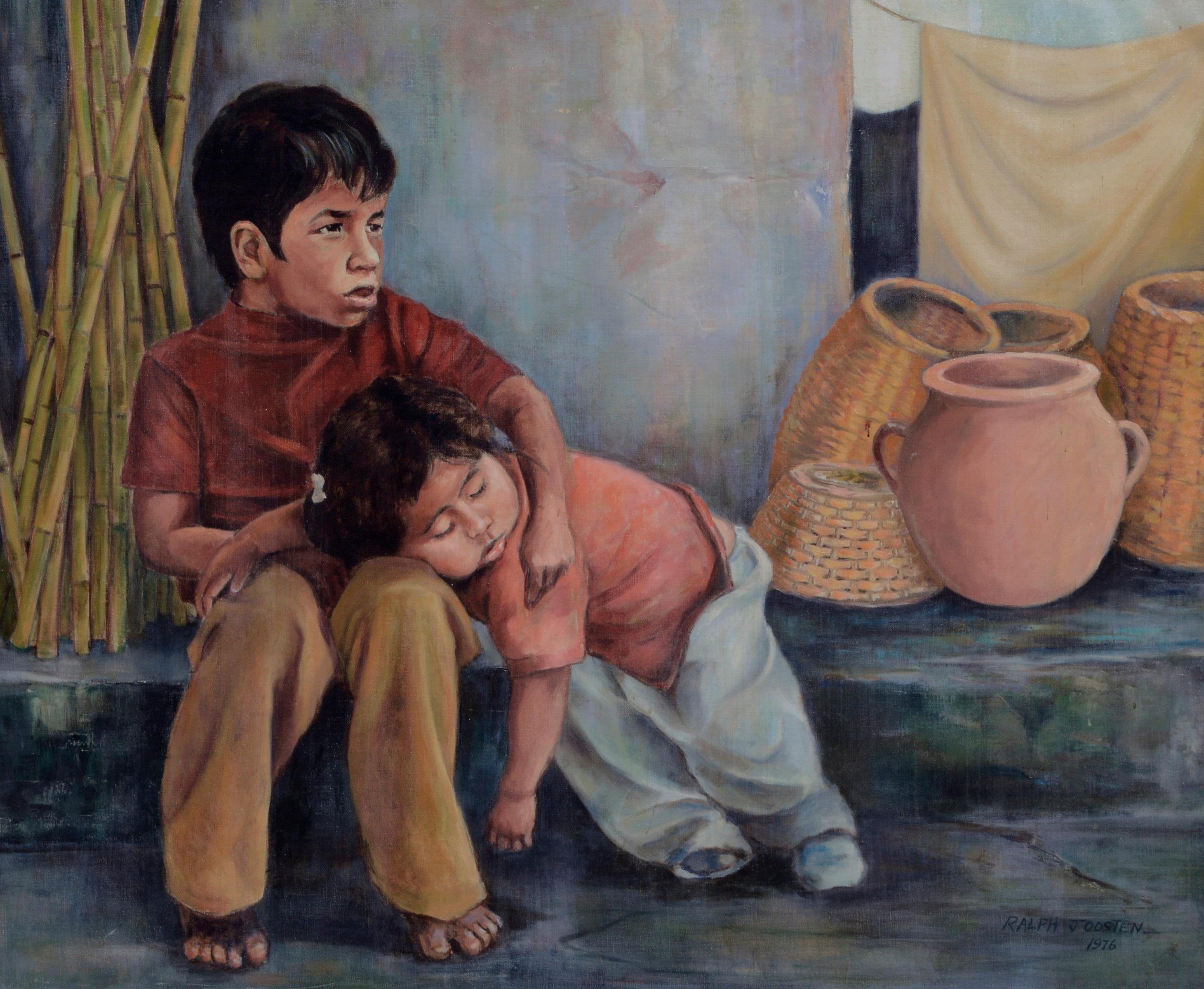 Hermanos (Hermana Durmiente) México Figurativo - Painting de Ralph Edward Joosten