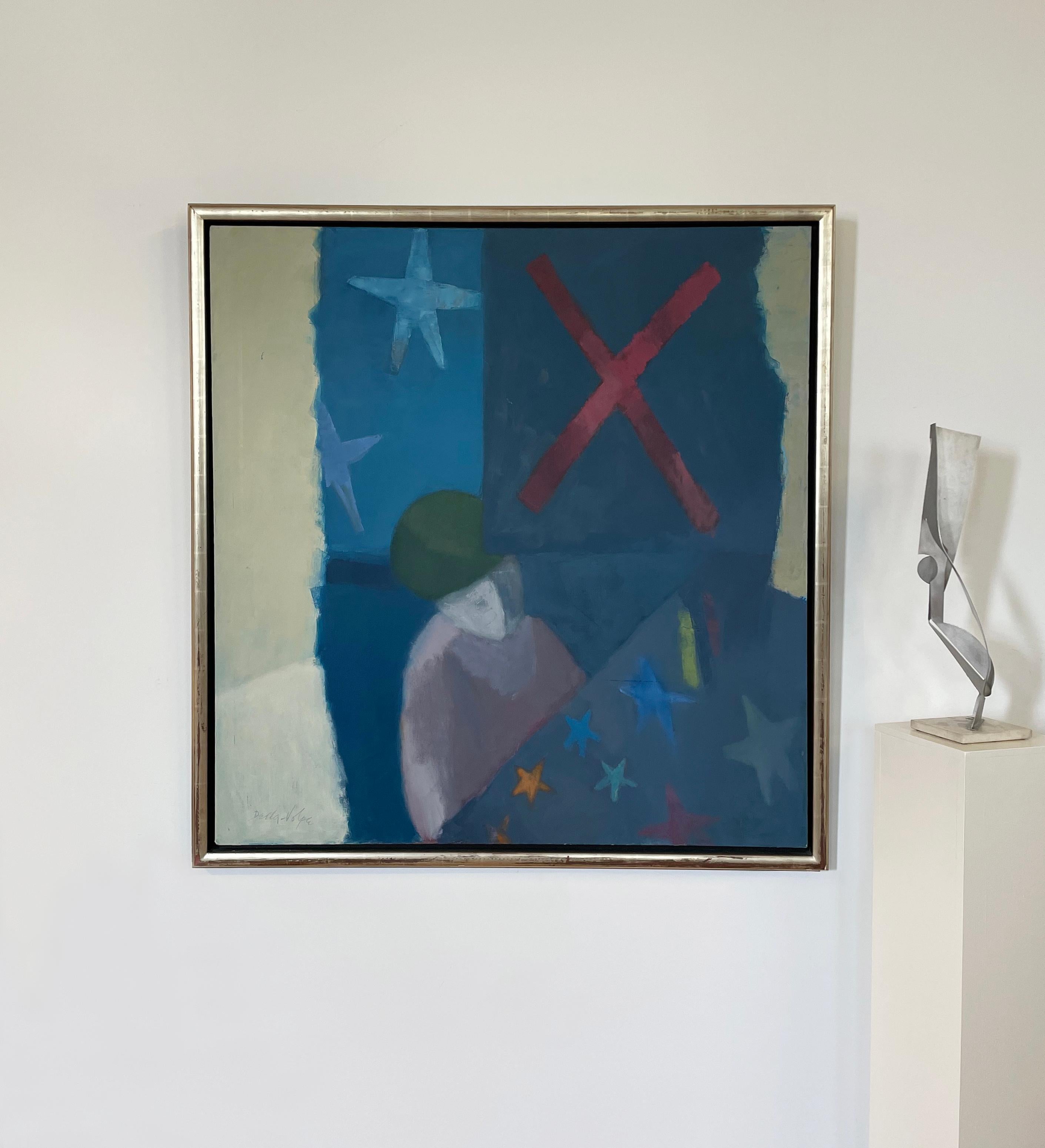 Abstract of Woman with Flag For Sale 7