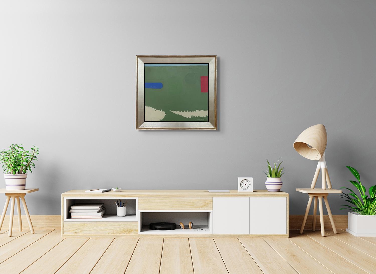 Beach Patterns Abstract - Gray Abstract Painting by Ralph Eugene Della-Volpe