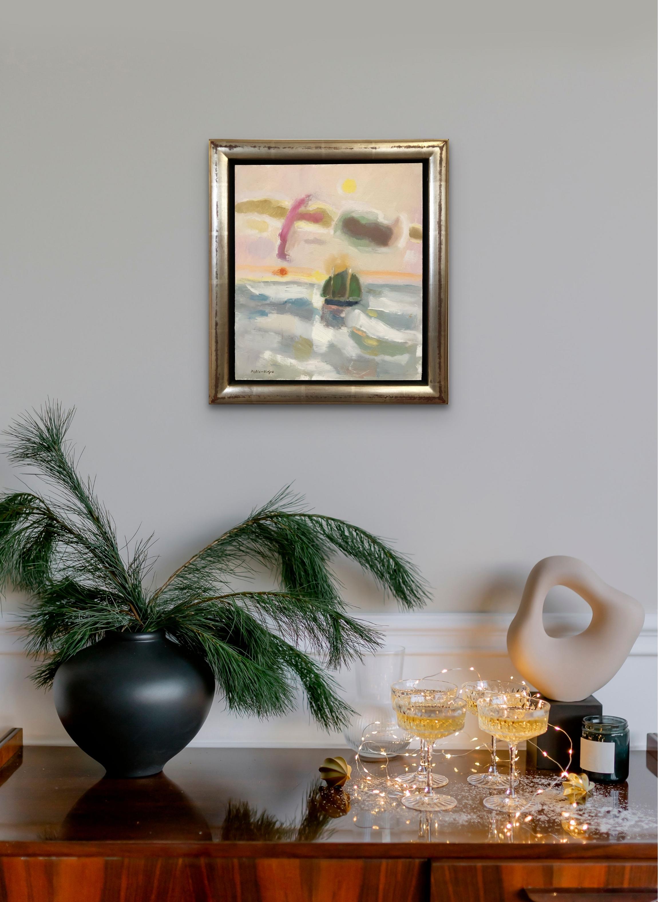 Kopf zum Meer, modernistische Seefahrtsszene im Angebot 3