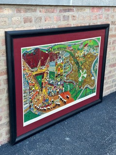 Ralph Fasanella „May Day“ Signierter Siebdruck