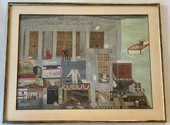 Outsider Folk Art American Mid-Century Naive WW2  Self Taught WPA Depression Era