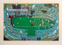 Ballpark, Serigraph by Ralph Fasanella