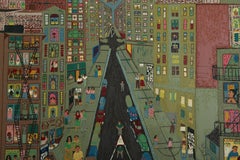 Stickball, New Yorker Raumteiler von Ralph Fasanella