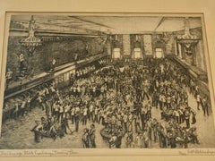 Ralph Fletcher Seymour "The Chicago Stock Exchange Trading Floor" c.1930
