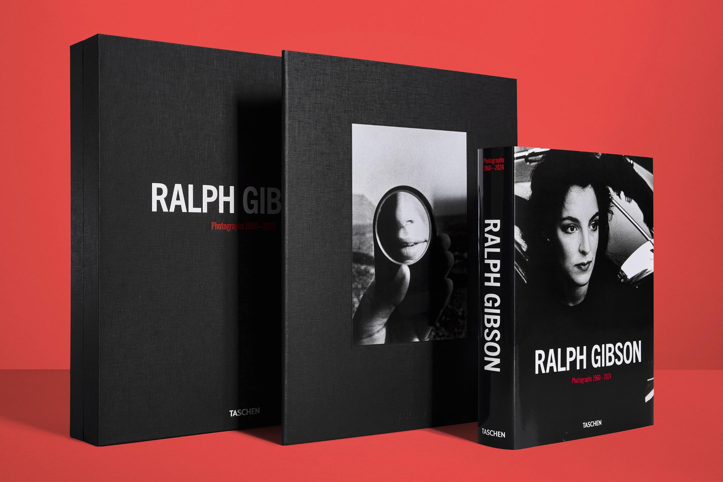 Limited Art Edition (No. 1–100), with the gelatin silver print Untitled (Elba, 1980), numbered and signed by Ralph Gibson.
Edition of 100.
Gelatin silver print, 11 x 14 in., in portfolio; hardcover volume, 8.3 x 10.8 in, 5.84 lb, 552 pages, in a