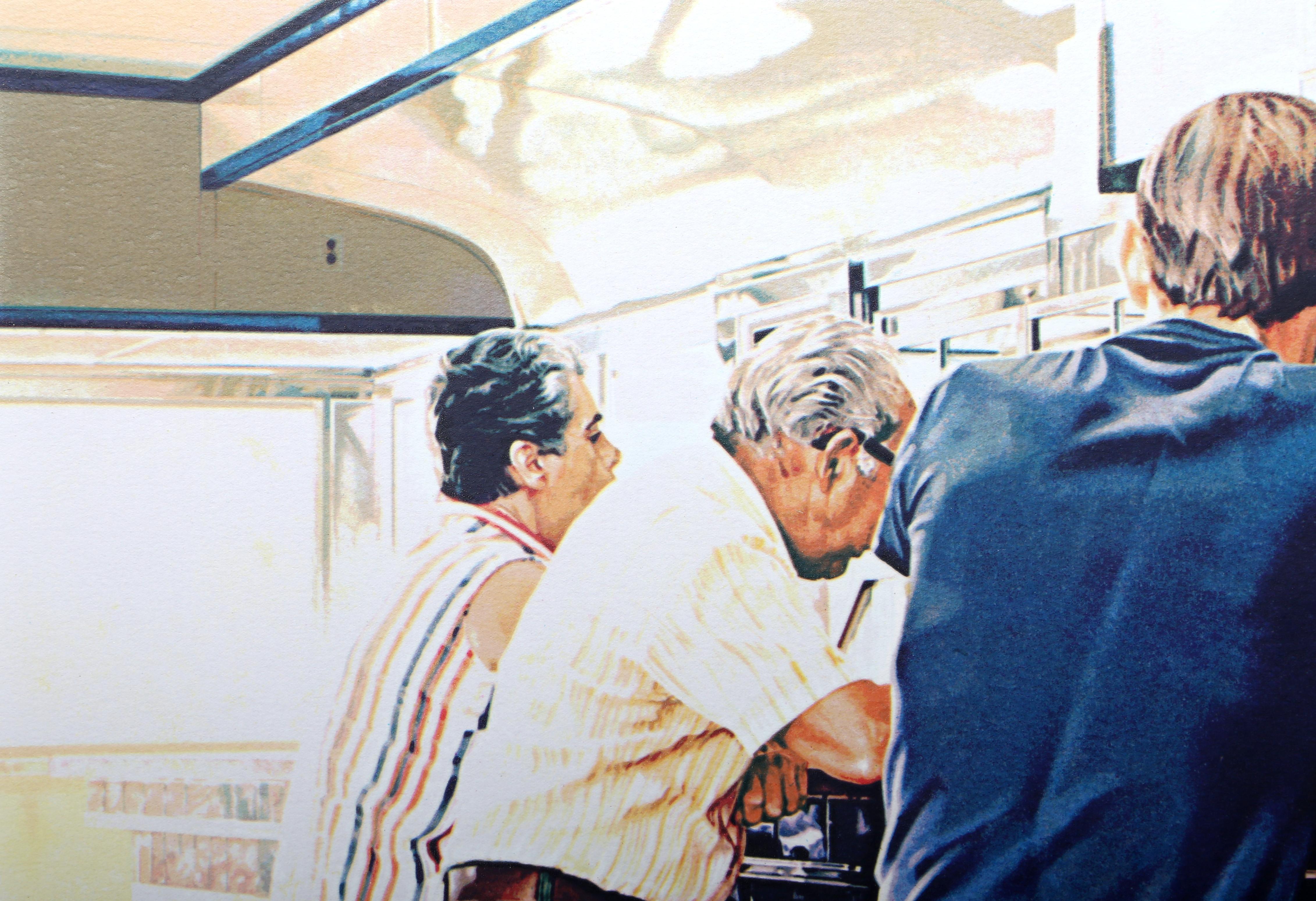 Tiled Lunch Counter, Photorealist Screenprint by Ralph Goings For Sale 1
