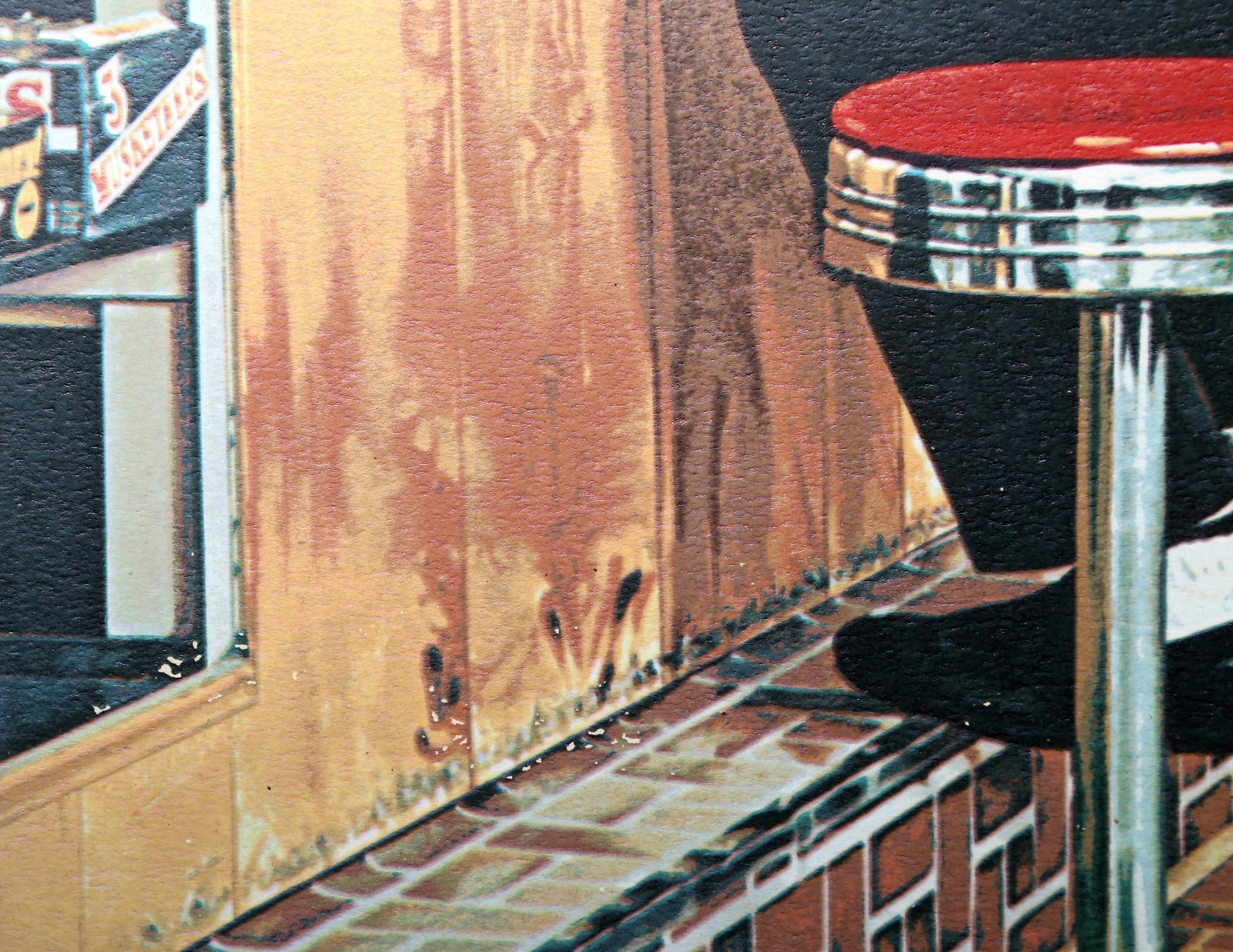 Twin Springs Diner, serigrafía fotorrealista de Ralph Goings en venta 2