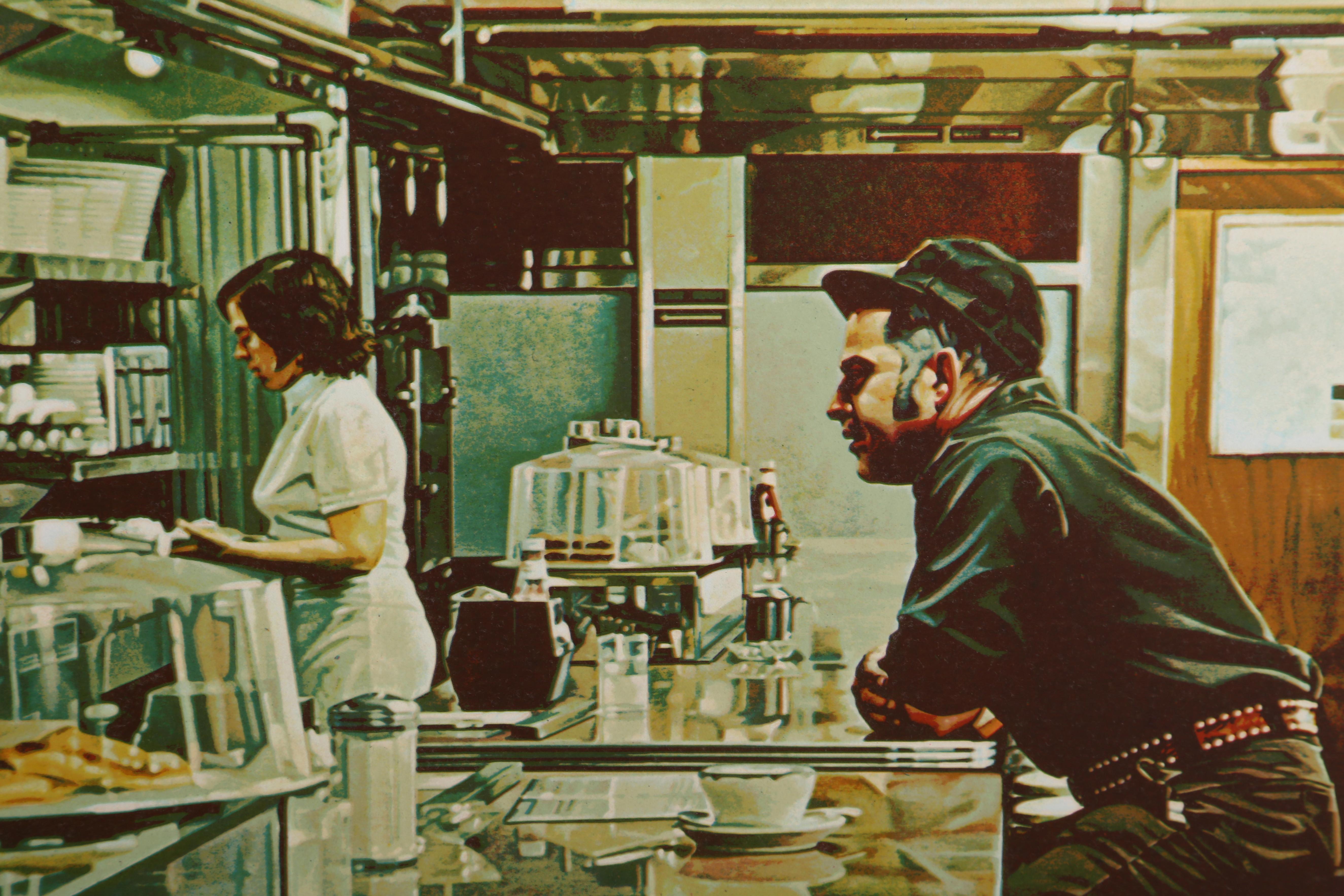 Unadilla Diner, Fotorealistischer Siebdruck von Ralph Goings im Angebot 1