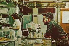 Unadilla Diner, Photorealist Silkscreen by Ralph Goings