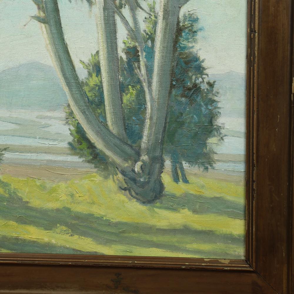 Ralph Holmes - Paesaggio plein air della California - Olio su tela - Circa 1920 in vendita 1