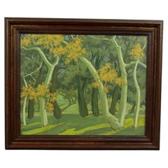 Ralph Holmes Early 20th Century California Plein Air Landscape Oil on Board