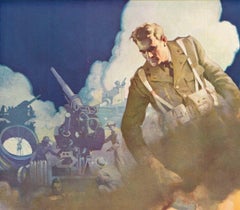 Affiche vintage originale "Industry... The Arsenal of Decocracy"