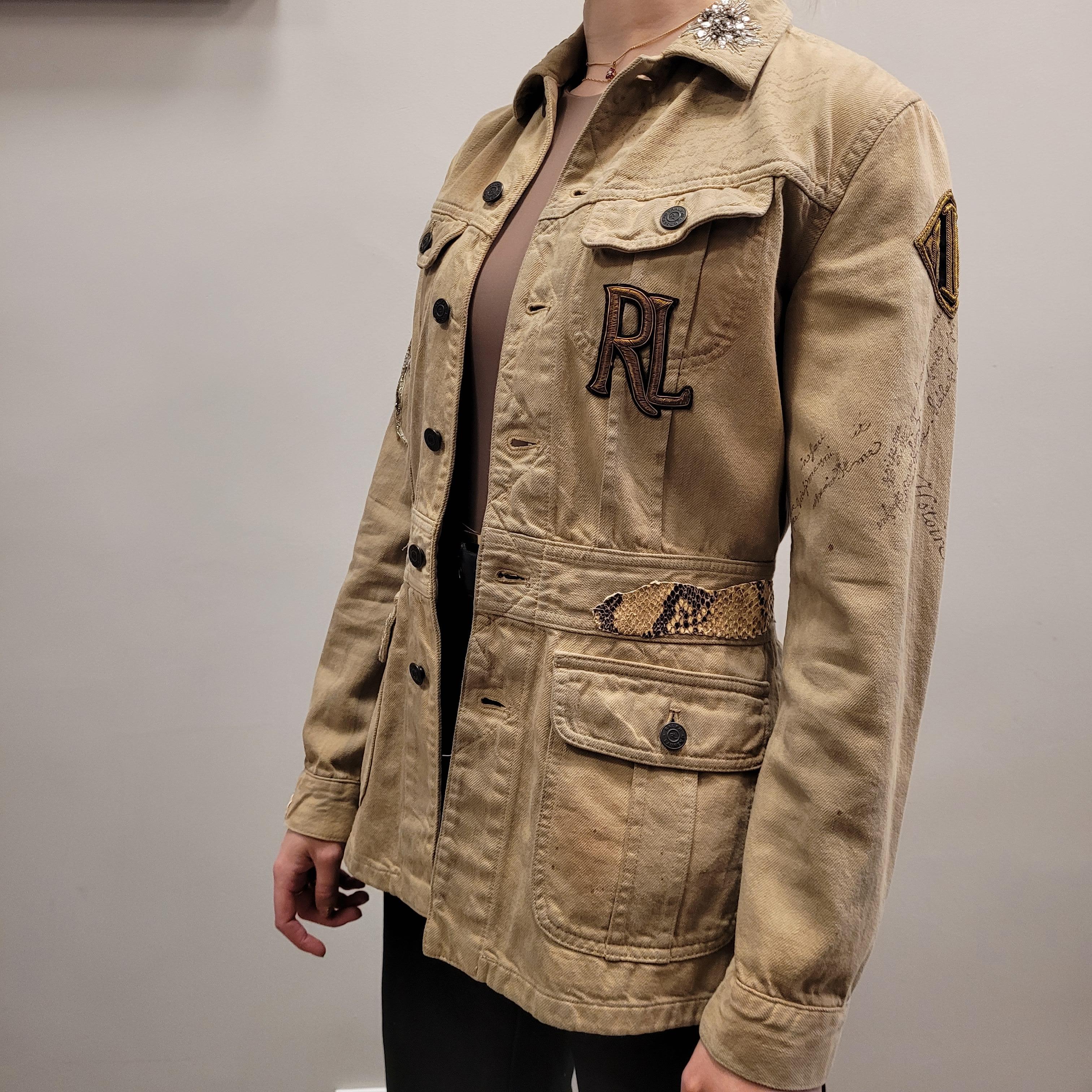 Ralph Laurec Collection Beige green Blazer Jacket 11