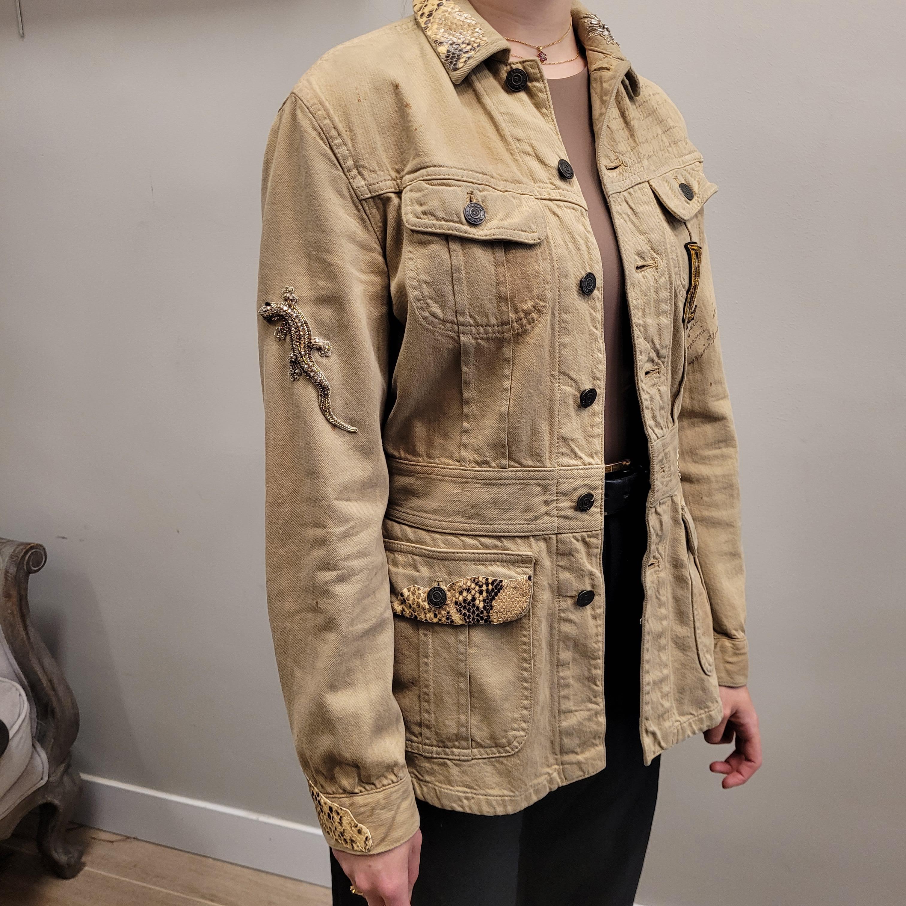 Ralph Laurec Collection Beige green Blazer Jacket 13