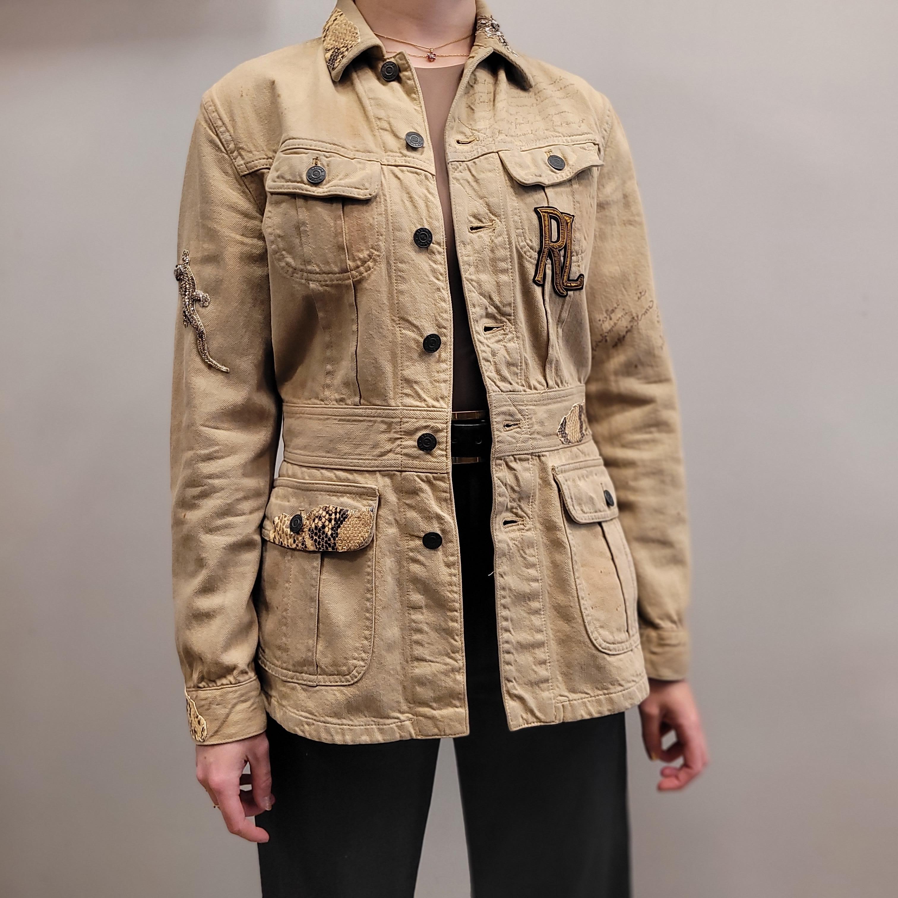 Ralph Laurec Collection Beige green Blazer Jacket 14