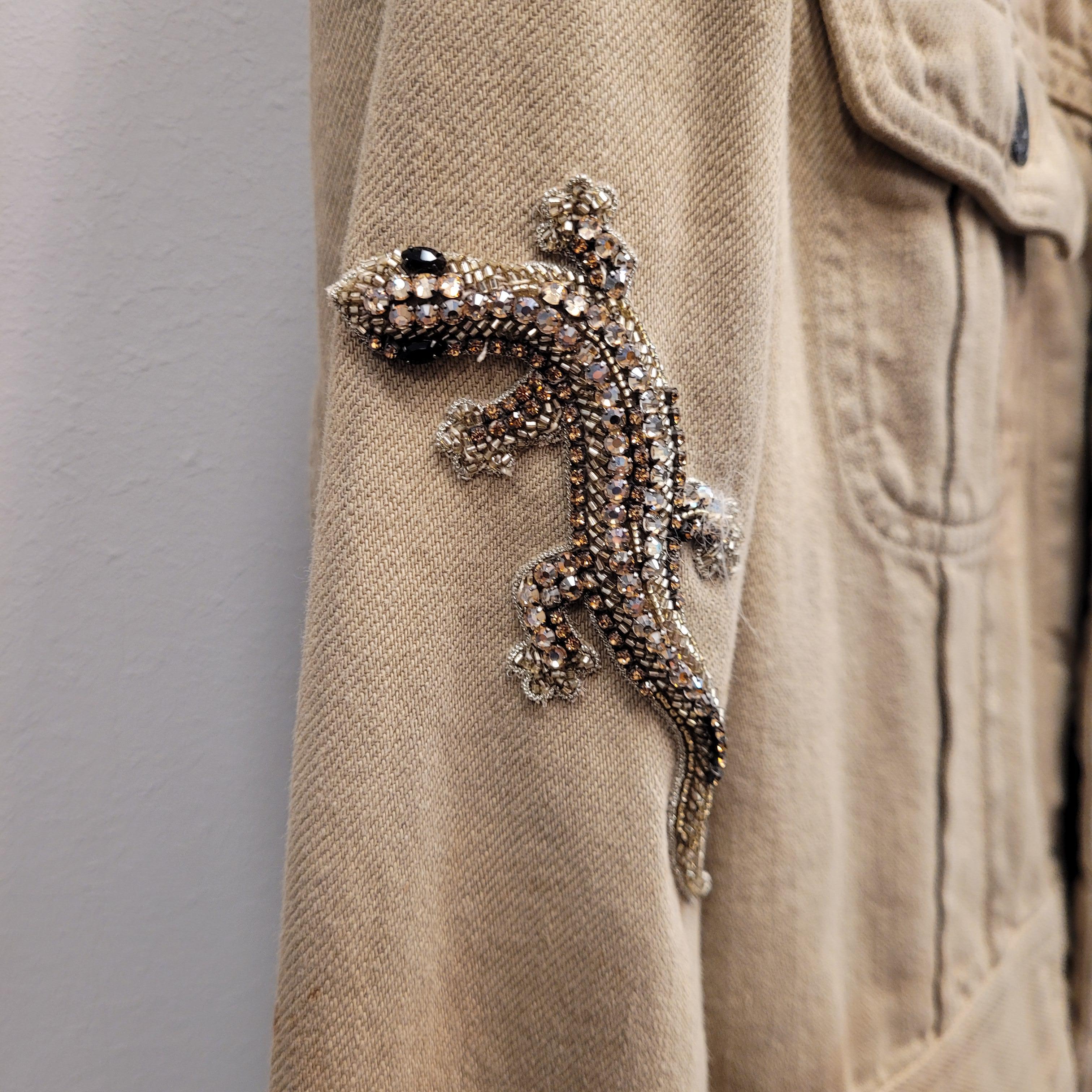 Ralph Laurec Collection Beige green Blazer Jacket In Excellent Condition In VALLADOLID, ES