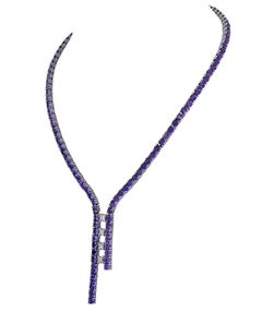 Ralph Lauren 18K Diamond and Amethyst Necklace