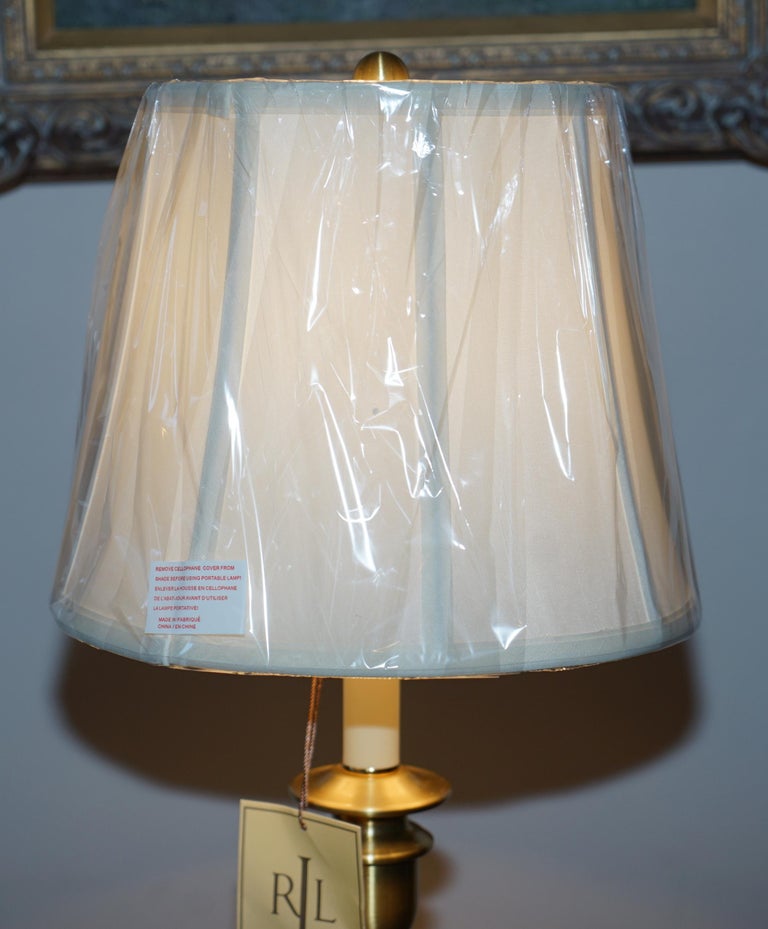 1 Of 3 Ralph Lauren 85cm Tall Victorian Brass Candle Table Lamp For Sale at  1stDibs