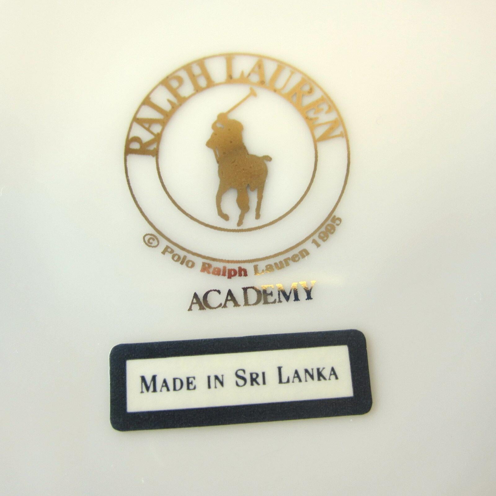 Vajilla Ralph Lauren Academy Platino, 4 servicios clásico estadounidense en venta