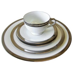 Ralph Lauren Academy Platinum Dinnerware, Set of 8 Place Settings