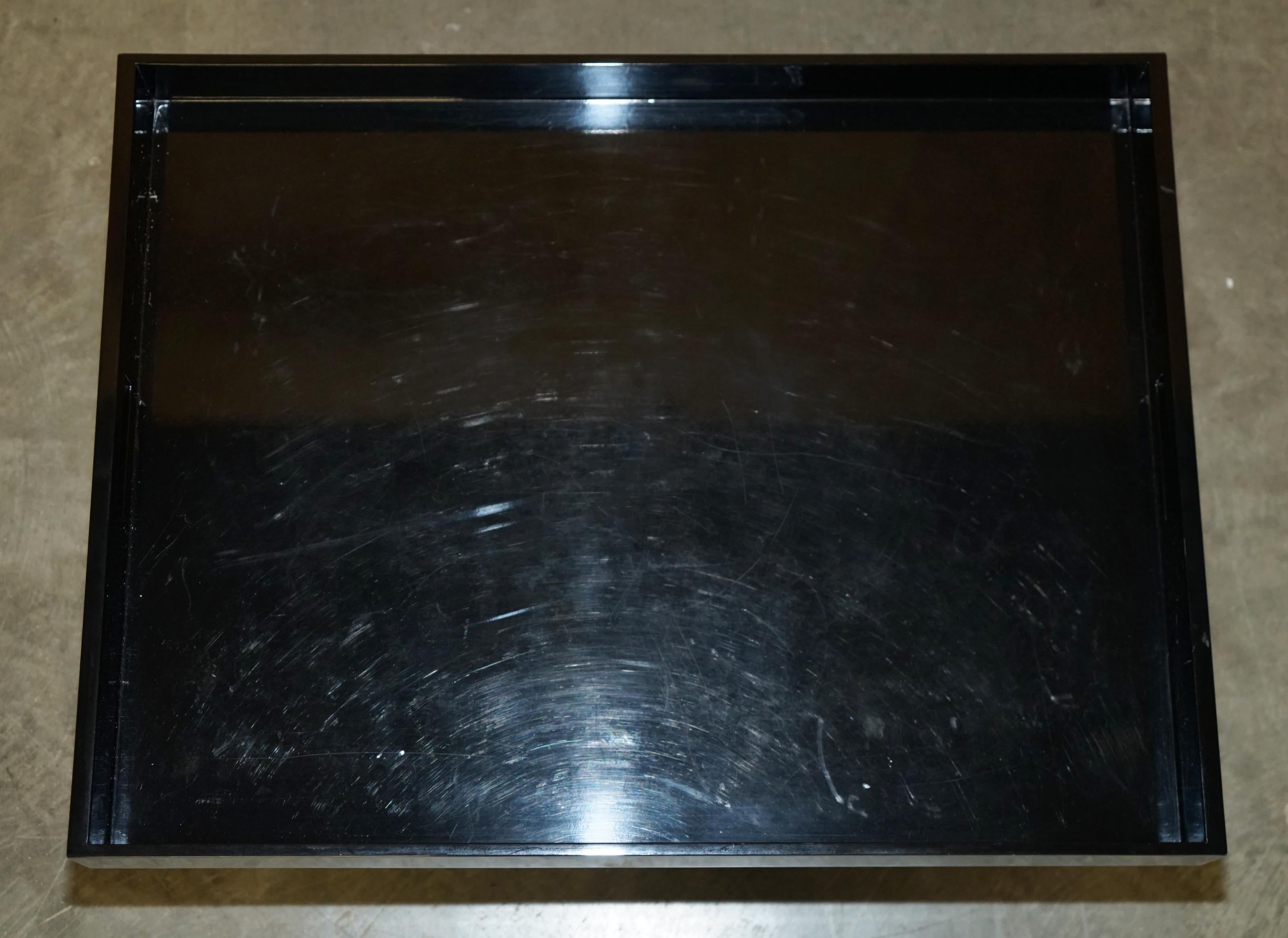 Art Deco RALPH LAUREN ADAMSON EXTRA LARGE SERVING TEA COFFEE SILVER TRAY WITH HANDLEs