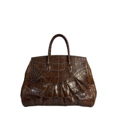 Ralph Lauren Alligator Ricky 33 Top Handle Bag