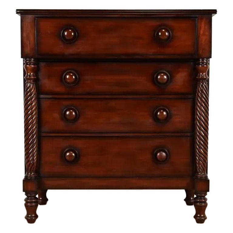 Ralph Lauren American Empire Carved Mahogany Highboy Dresser