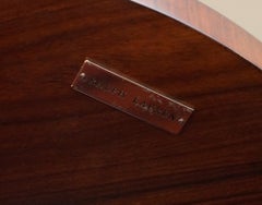 Ralph Lauren American Hardwood Drum Side End Lamp Wine Table and Shelves