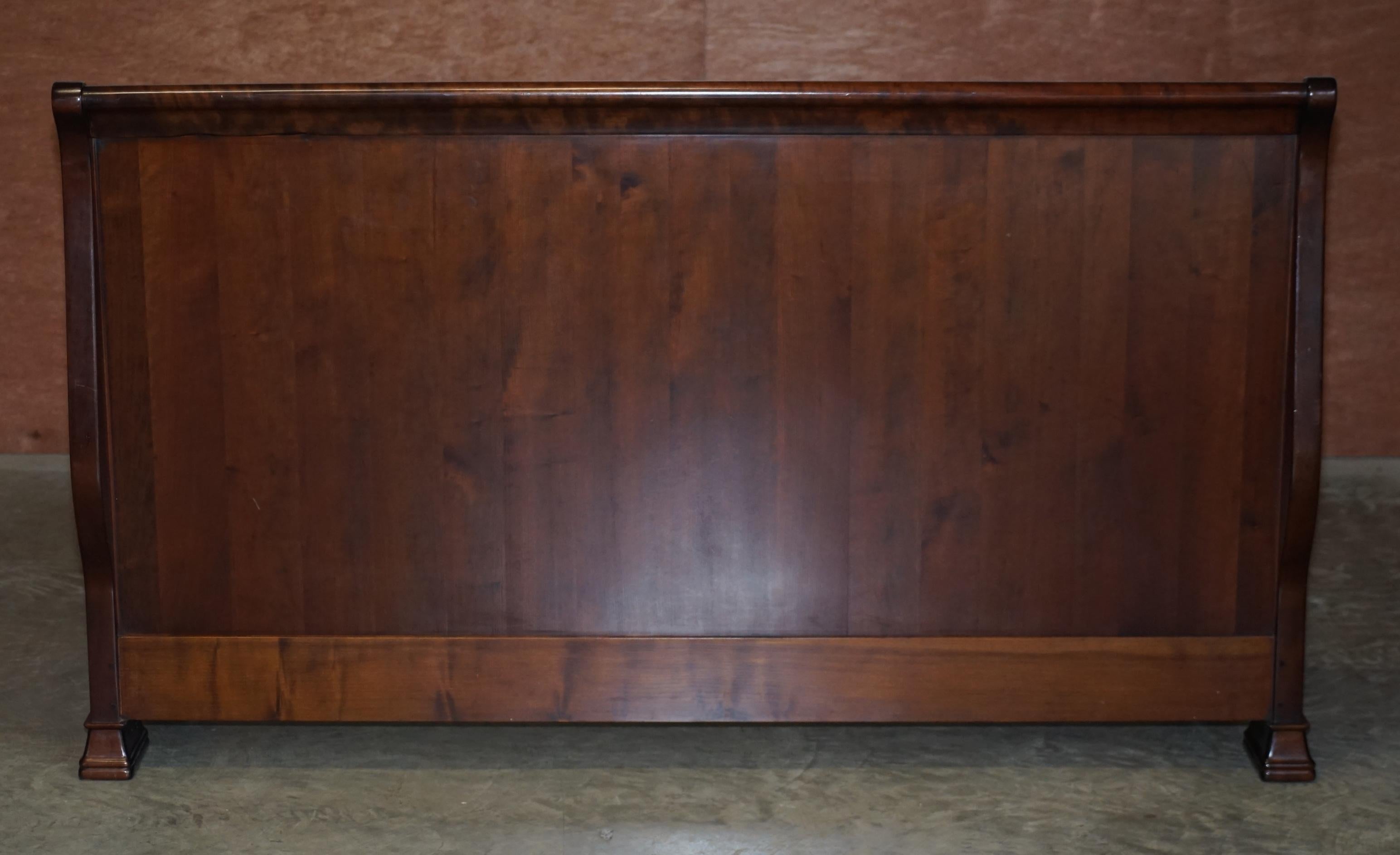 Ralph Lauren American Hardwood Super King Size Sleigh Bed Frame Exquisite Timber 2