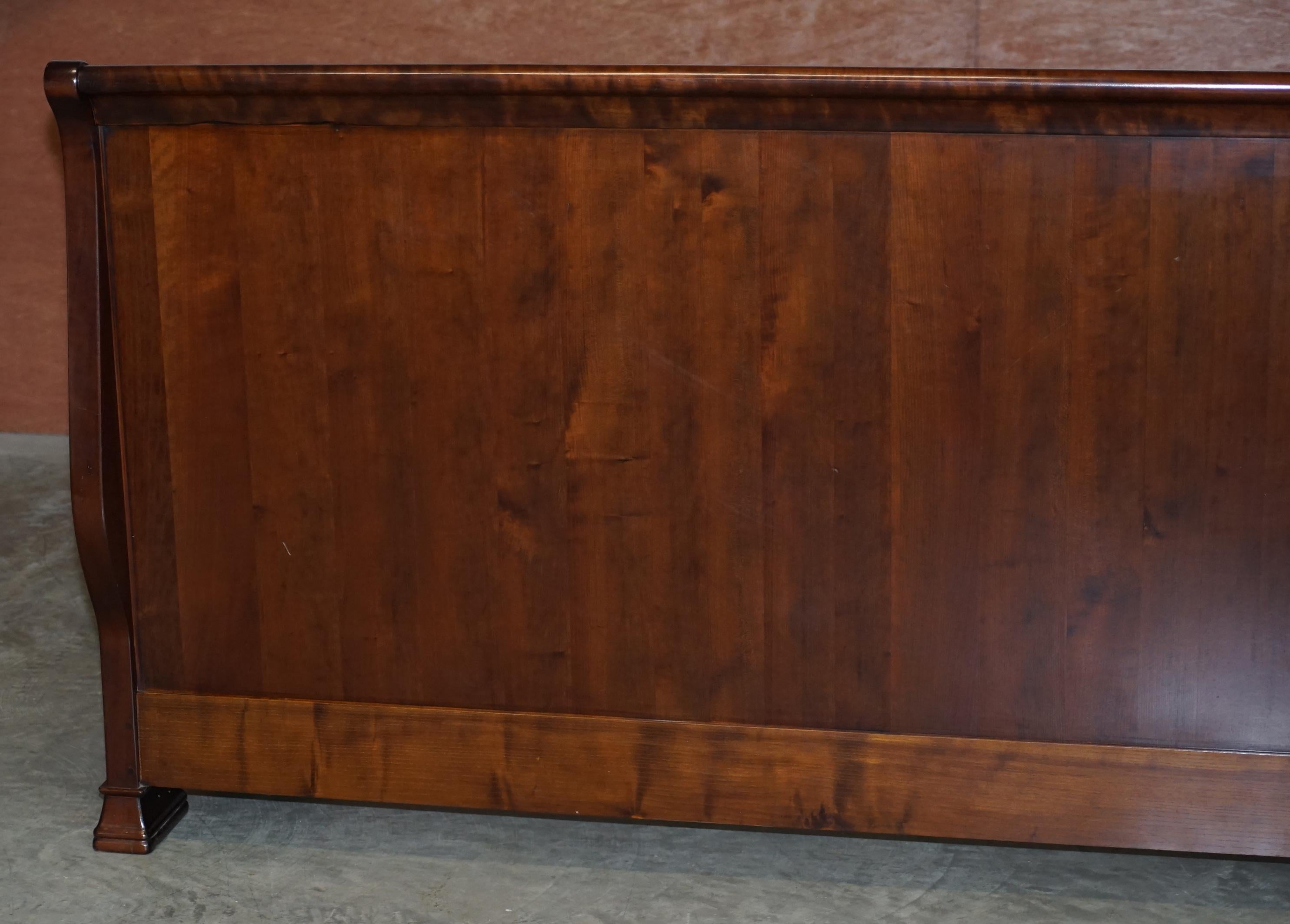 Ralph Lauren American Hardwood Super King Size Sleigh Bed Frame Exquisite Timber 2
