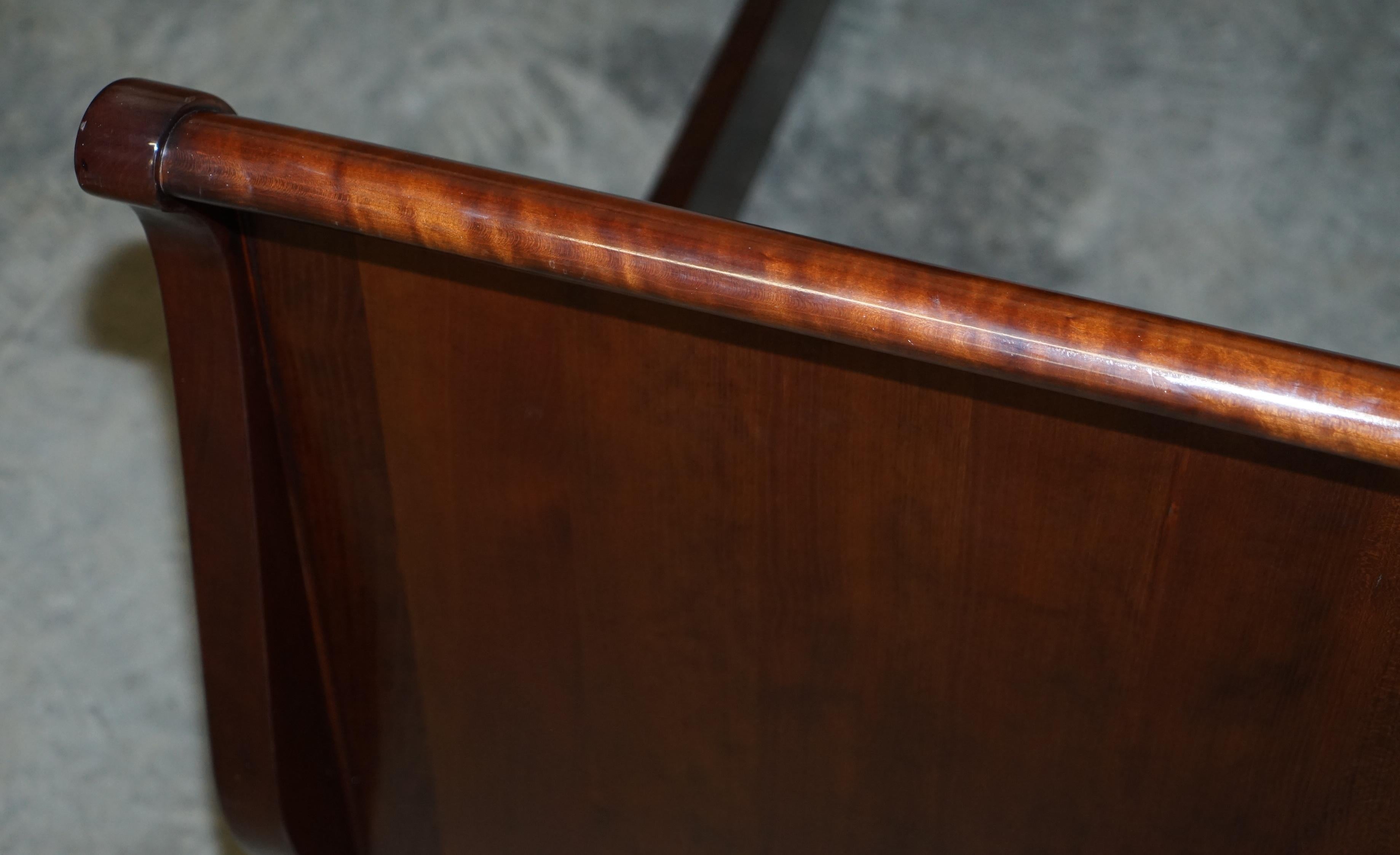 Ralph Lauren American Hardwood Super King Size Sleigh Bed Frame Exquisite Timber 4