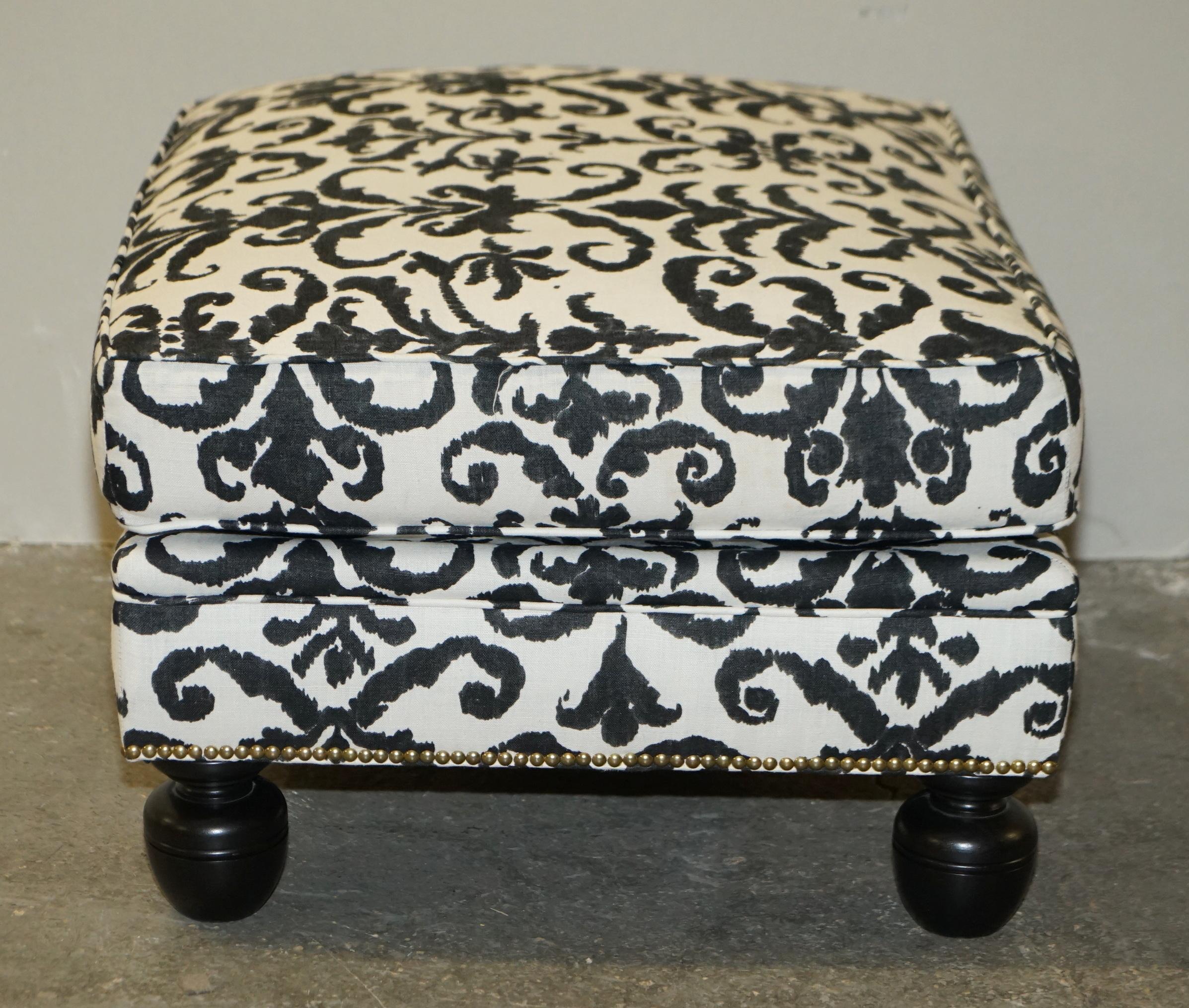 Ralph Lauren Aran Isles Large Comfortable Designer Footstool Ottoman 8