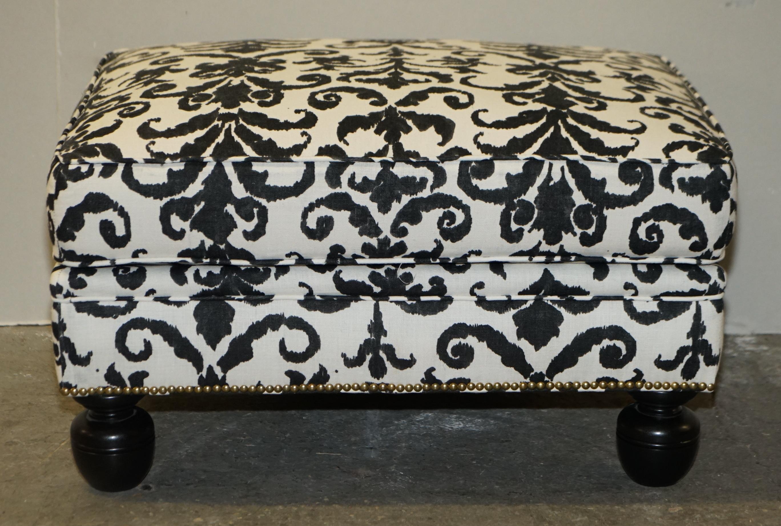 Ralph Lauren Aran Isles Large Comfortable Designer Footstool Ottoman 9