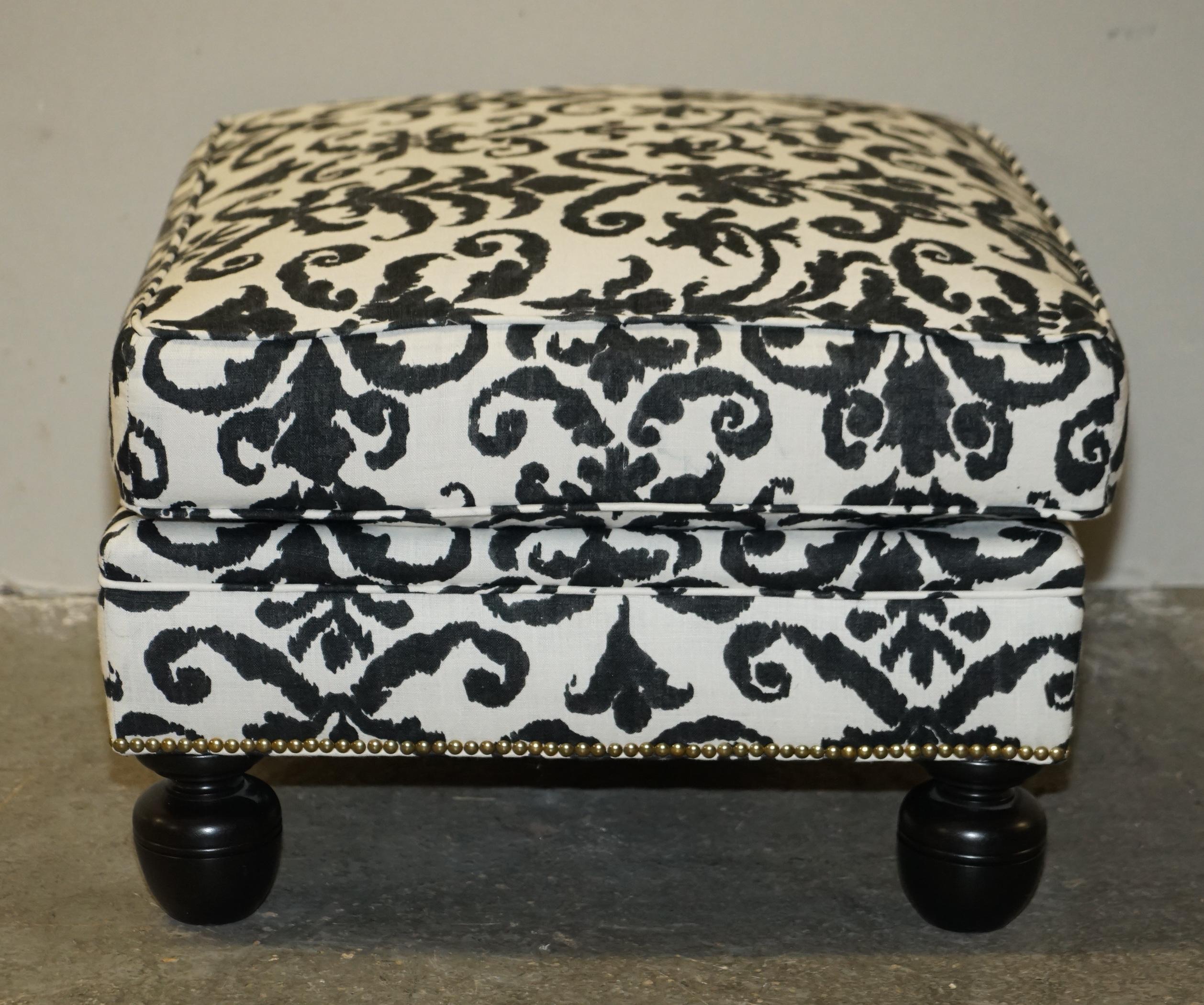 Ralph Lauren Aran Isles Large Comfortable Designer Footstool Ottoman 10