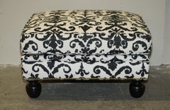 Ralph Lauren Aran Isles Large Comfortable Designer Footstool Ottoman