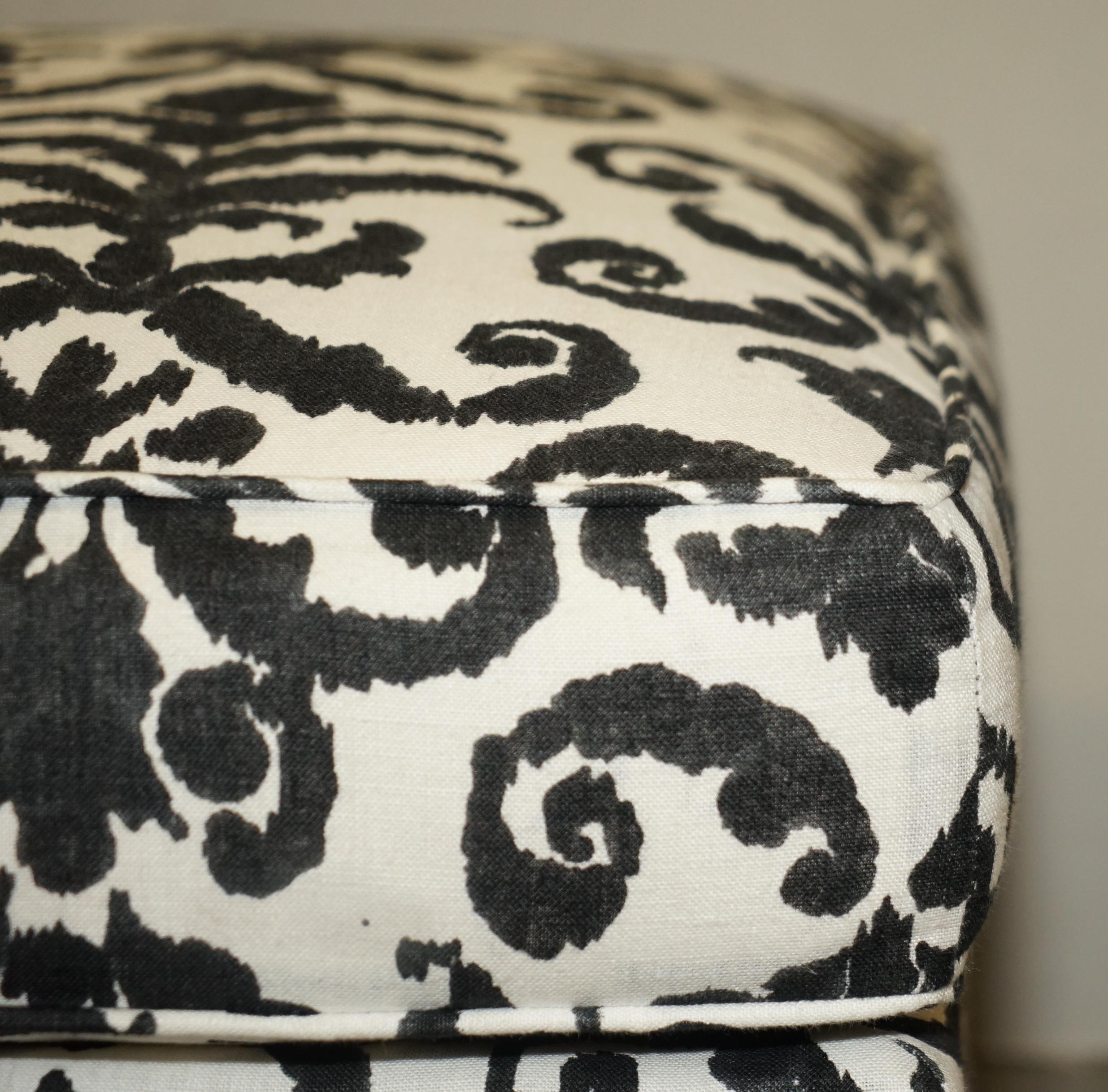 American Ralph Lauren Aran Isles Large Comfortable Designer Footstool Ottoman