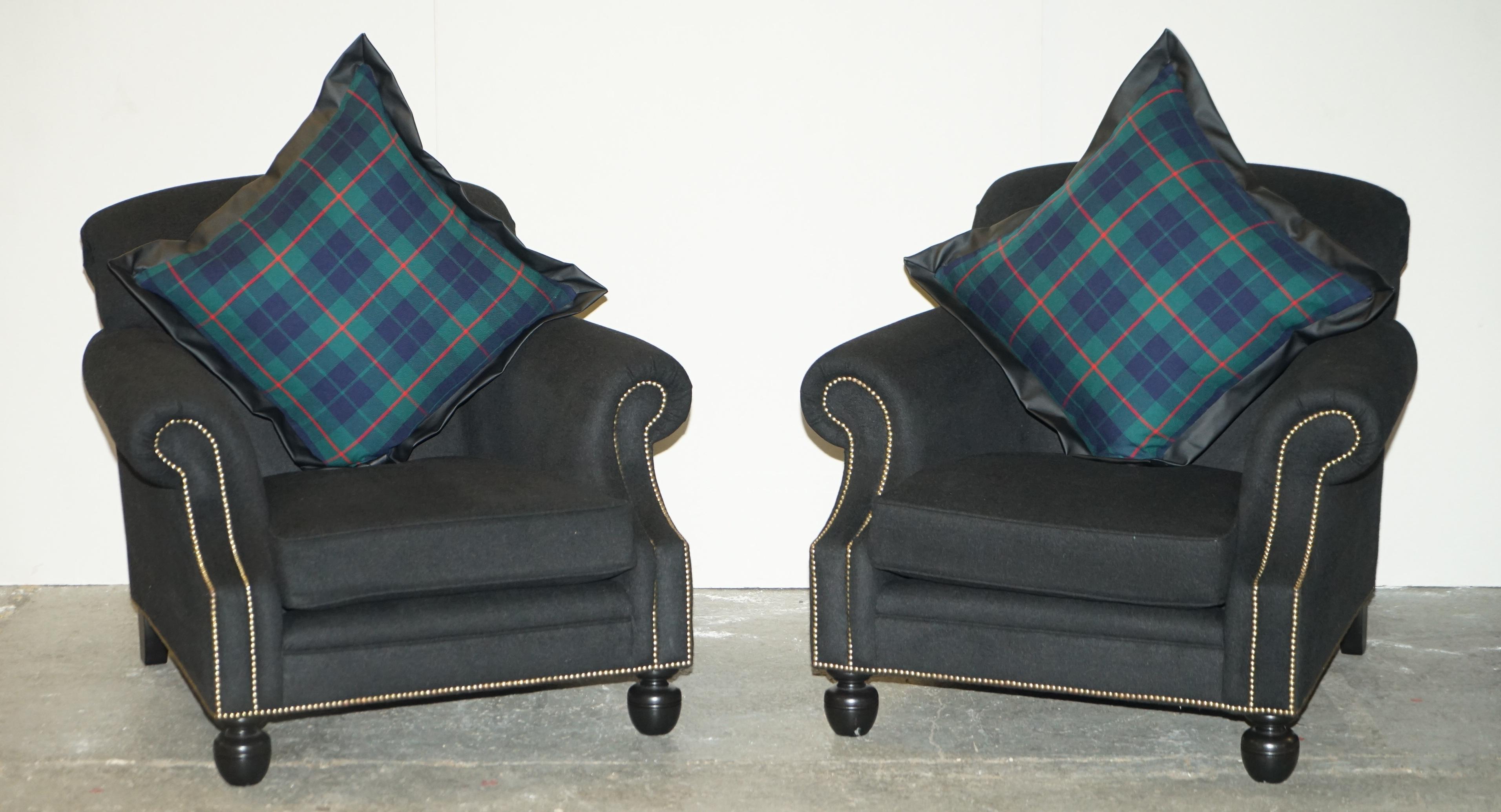 Ralph Lauren Aran Isles Three Seat Sofa & Pair of Armchairs Suite For Sale 21