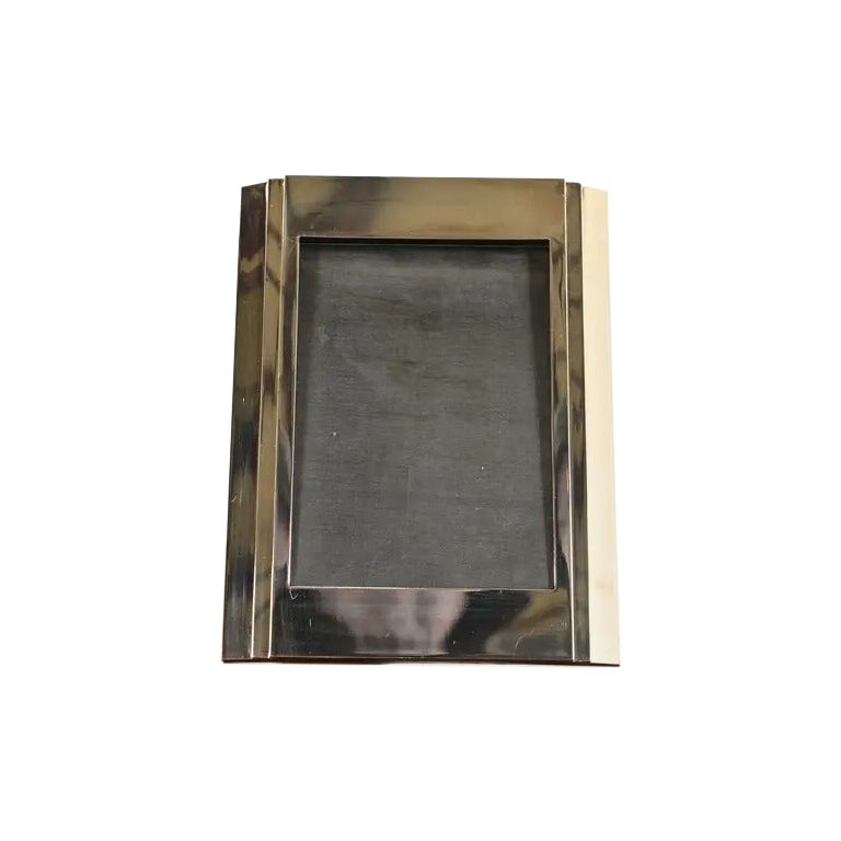 Ralph Lauren Art Deco Silver Plate Picture Frame For Sale