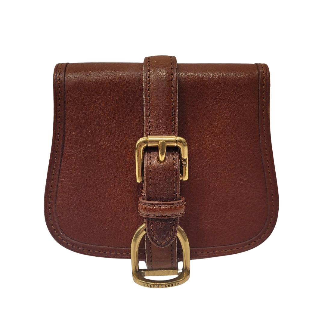 Bolso/cinturón Ralph Lauren, cuero marrón, diseño contemporáneo en venta 11