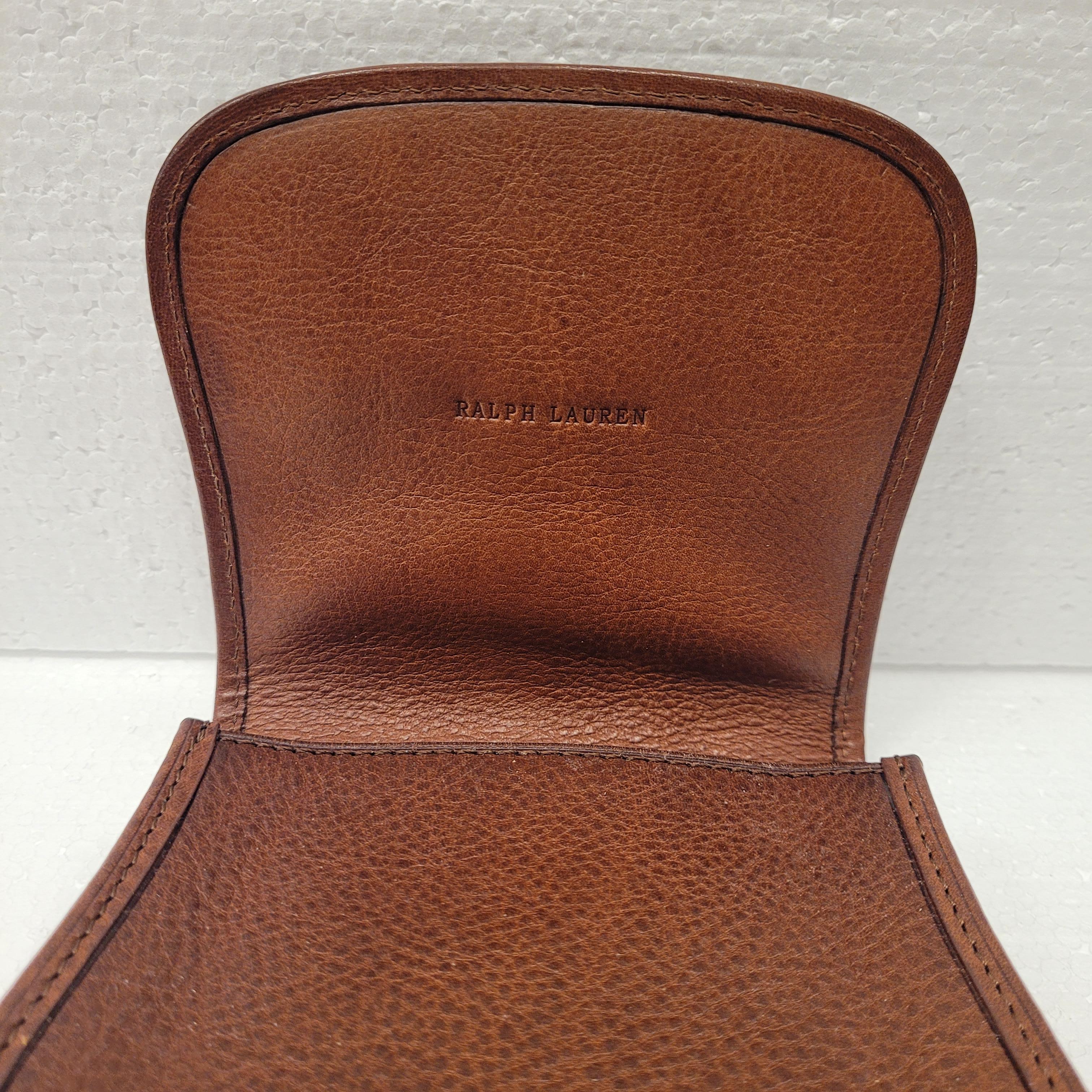 Bolso/cinturón Ralph Lauren, cuero marrón, diseño contemporáneo en venta 4