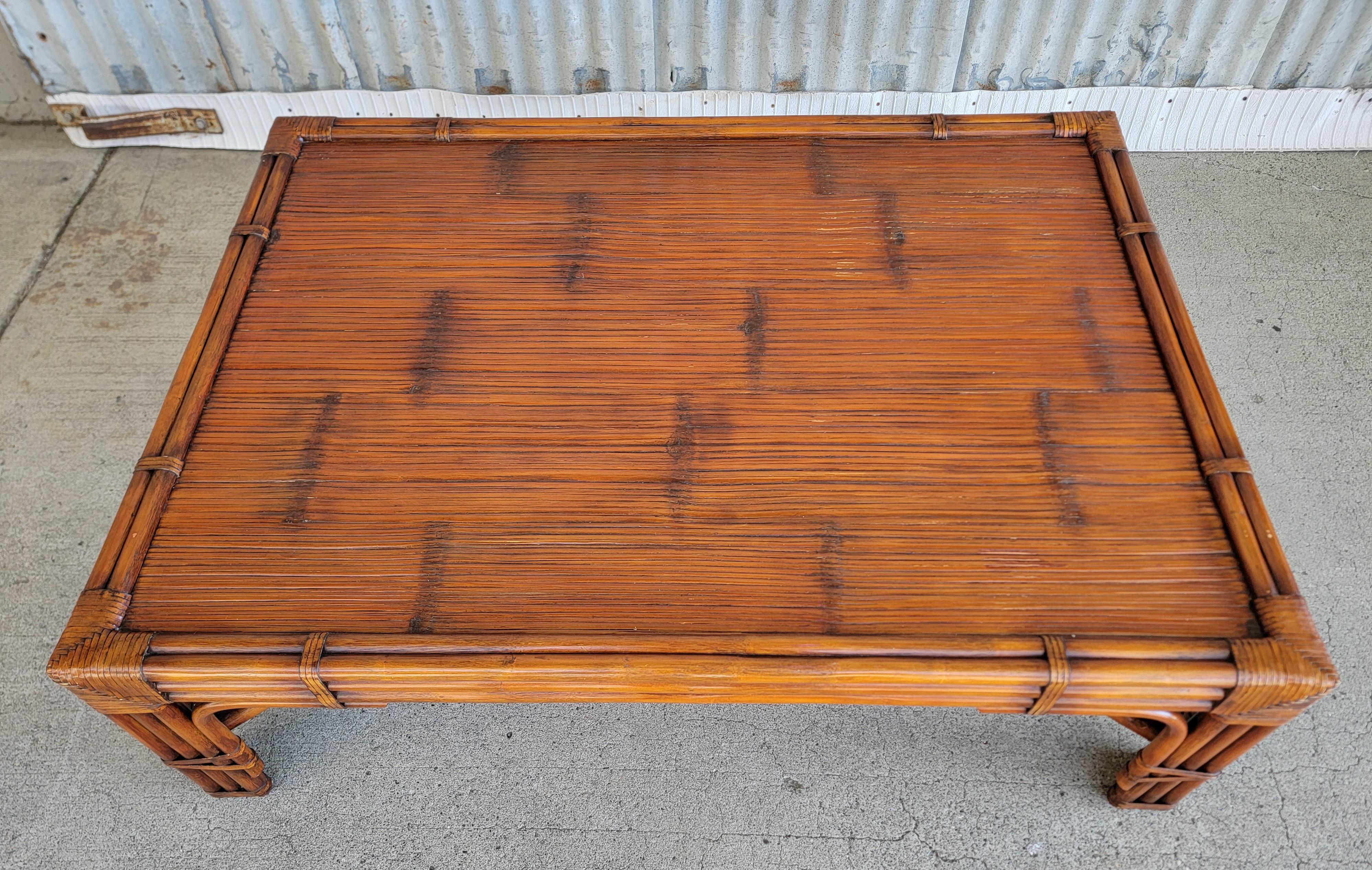 American Ralph Lauren Bamboo Coffee Table