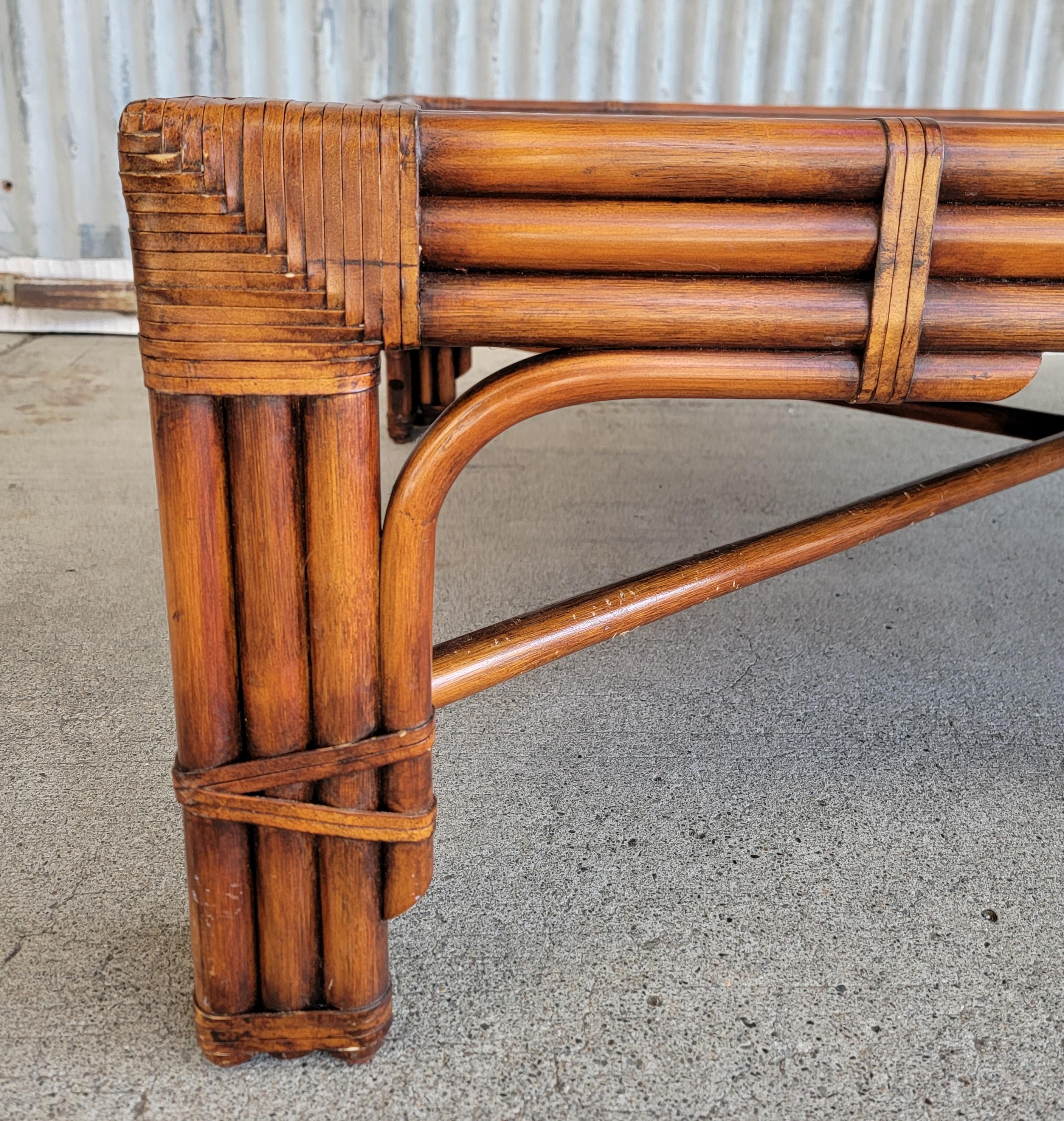 Contemporary Ralph Lauren Bamboo Coffee Table