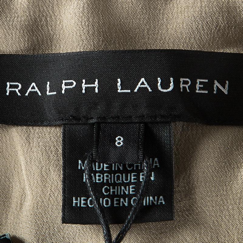 Women's Ralph Lauren Beige Cut Out Detail Severina Dress M