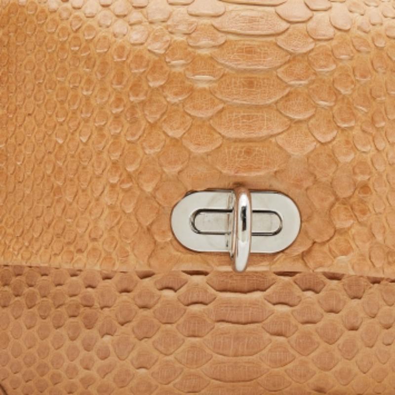 Pochette da polso in pitone beige di Ralph Lauren in vendita 3