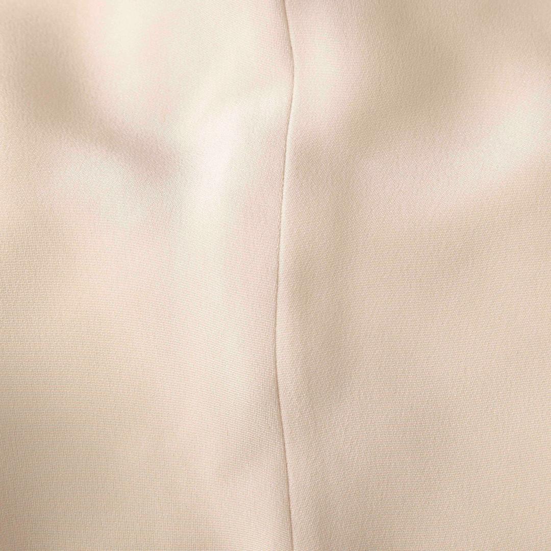 Ralph Lauren Beigefarbene schlanke Seidenhose Größe L Damen im Angebot