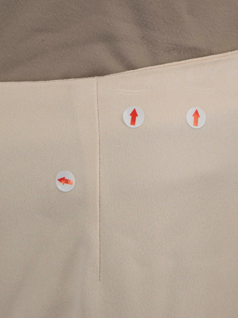 Ralph Lauren pantalon mince en soie beige, taille L en vente 2